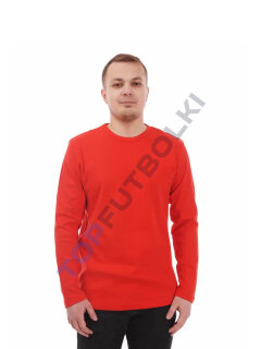 Красный мужской лонгслив с лайкрой