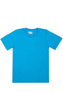 Голубая детская футболка